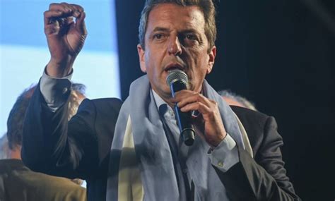 Argentine minister’s surprise showing sets up presidential election run-off with right-wing populist